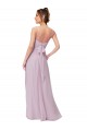 Lueur rose Trapèze Mousseline Longue Robes demoiselle d'honneur Prix Réduit